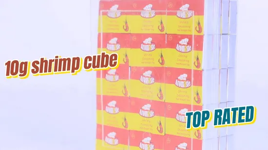 Cubo de tempero de lagostins 4G e 10g personalizado para comida africana