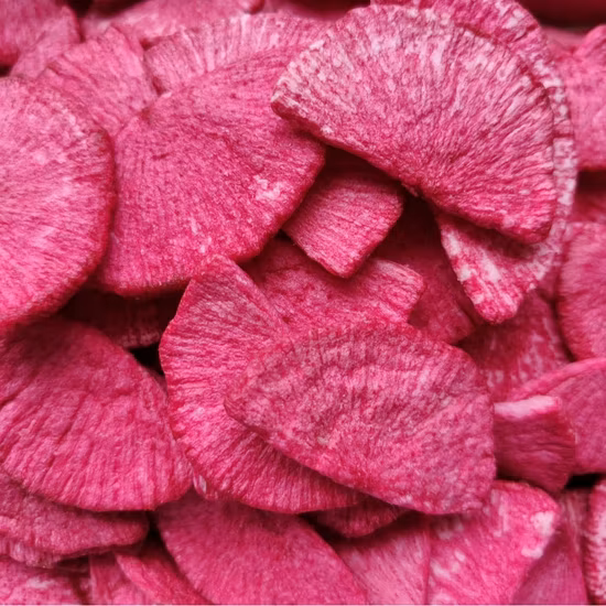 Ttn Chips de vegetais por atacado Rabanete verde frito a vácuo