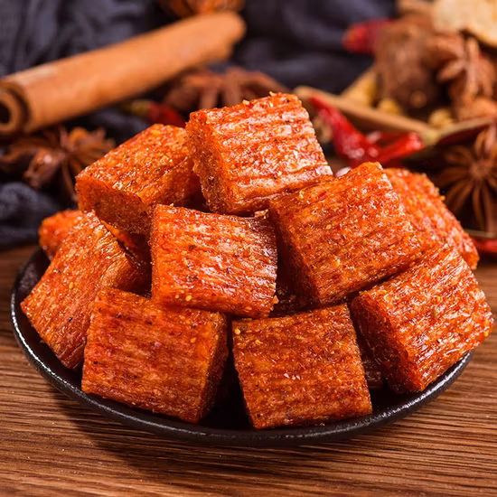 Latiao Especial Chinês Quente Picante Tira Mastigável Lanches Comida Lanche Glúten Stick